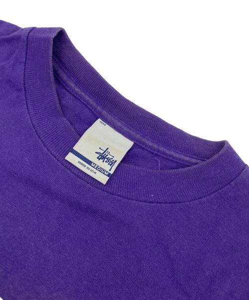 stussy（ステューシー）stussy (ステューシー) 【古着】USA製カットソー　 パープル サイズ:Mの古着・服飾アイテム