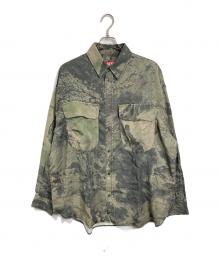 DIESEL（ディーゼル）の古着「S-DEWNY-CMF 迷彩柄シャツ」｜カーキ