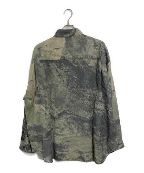 DIESEL（ディーゼル）DIESEL (ディーゼル) S-DEWNY-CMF 迷彩柄シャツ カーキ サイズ:50 未使用品の古着・服飾アイテム