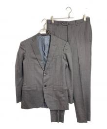 TOMORROW LAND×BLUE WORK（トゥモローランド×ブルーワーク）の古着「NIKKE生地 2Bジャケットセットアップ　スーツ　パンツスーツ　ビジネス」｜グレー