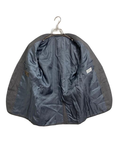 TOMORROW LAND（トゥモローランド）TOMORROW LAND (トゥモローランド) BLUE WORK (ブルーワーク) NIKKE生地 2Bジャケットセットアップ　スーツ　パンツスーツ　ビジネス グレー サイズ:46の古着・服飾アイテム