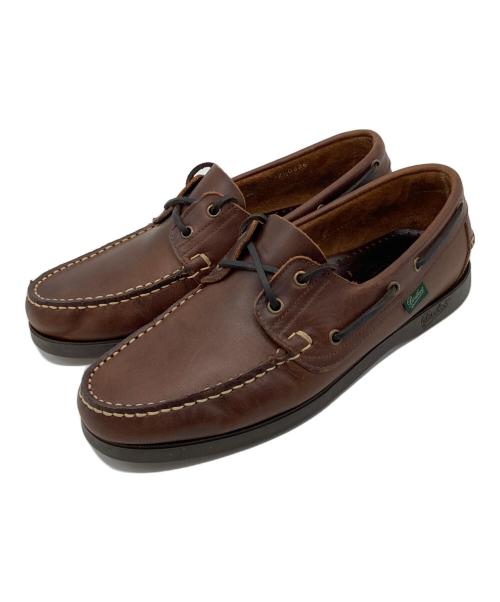 PARABOOT（パラブーツ）PARABOOT (パラブーツ) BARTH デッキシューズ ブラウン サイズ:7.5の古着・服飾アイテム