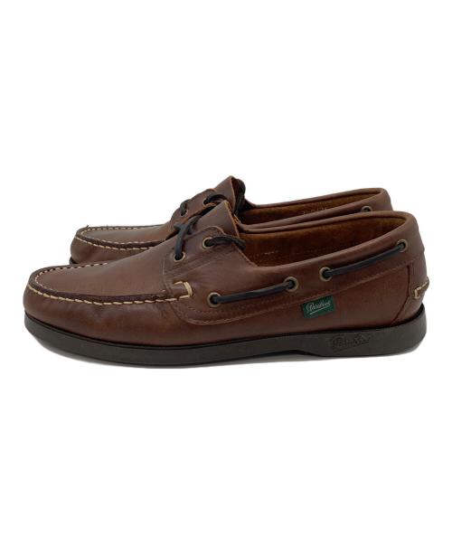 PARABOOT（パラブーツ）PARABOOT (パラブーツ) BARTH デッキシューズ ブラウン サイズ:7.5の古着・服飾アイテム