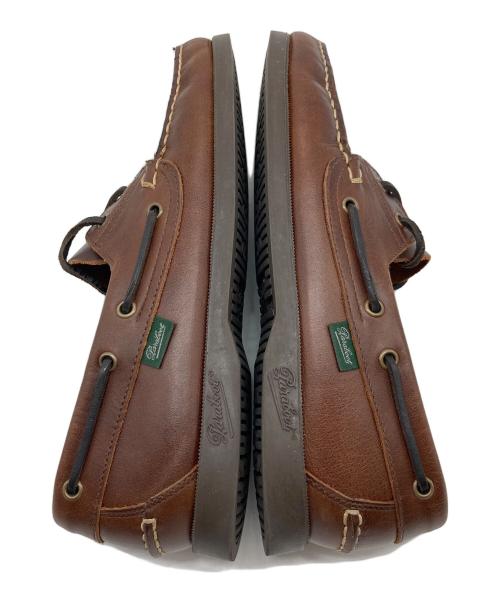 PARABOOT（パラブーツ）PARABOOT (パラブーツ) BARTH デッキシューズ ブラウン サイズ:7.5の古着・服飾アイテム