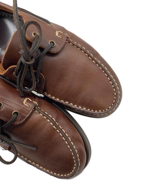 PARABOOT（パラブーツ）PARABOOT (パラブーツ) BARTH デッキシューズ ブラウン サイズ:7.5の古着・服飾アイテム