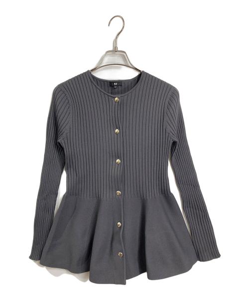 PLST（プラステ）PLST (プラステ) ホールガーメントカーディガン パープル サイズ:S 未使用品の古着・服飾アイテム