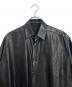 th products (ティーエイチプロダクツ) Synthetic Leather Orversized Shirts レザーシャツ ブラック サイズ:1：18000円