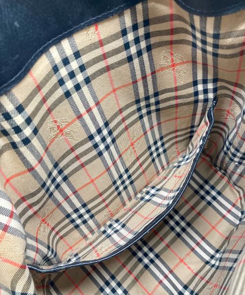 Burberry's（バーバリー）Burberry's (バーバリー) ショルダーバッグ　レザーバッグ ブラック サイズ:実寸参照の古着・服飾アイテム