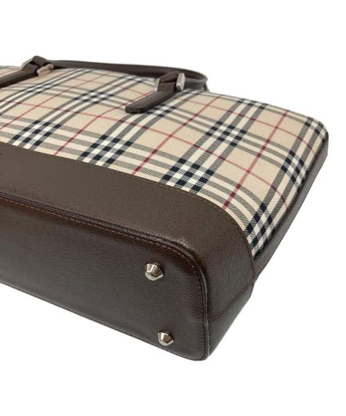 BURBERRY（バーバリー）BURBERRY (バーバリー) ノバチェックハンドバッグ ベージュ サイズ:実寸参照の古着・服飾アイテム