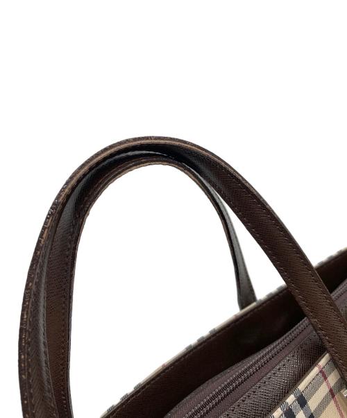 BURBERRY（バーバリー）BURBERRY (バーバリー) ノバチェックハンドバッグ ベージュ サイズ:実寸参照の古着・服飾アイテム