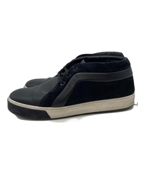 LOUIS VUITTON（ルイ ヴィトン）LOUIS VUITTON (ルイ ヴィトン) ミッドカットスニーカー ブラック サイズ:8の古着・服飾アイテム