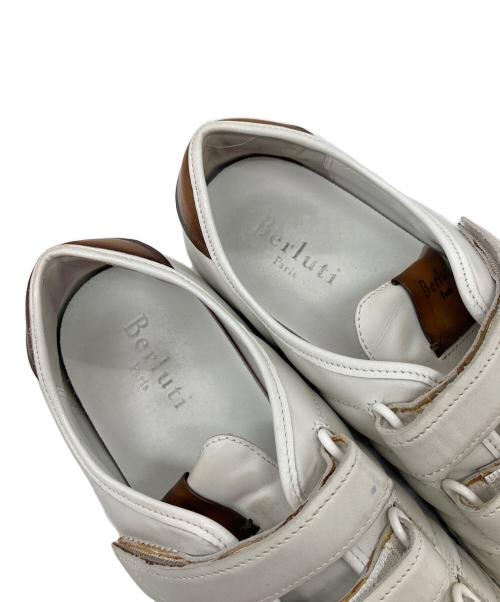 Berluti（ベルルッティ）Berluti (ベルルッティ) ベルクロレザースニーカー ホワイト サイズ:8の古着・服飾アイテム