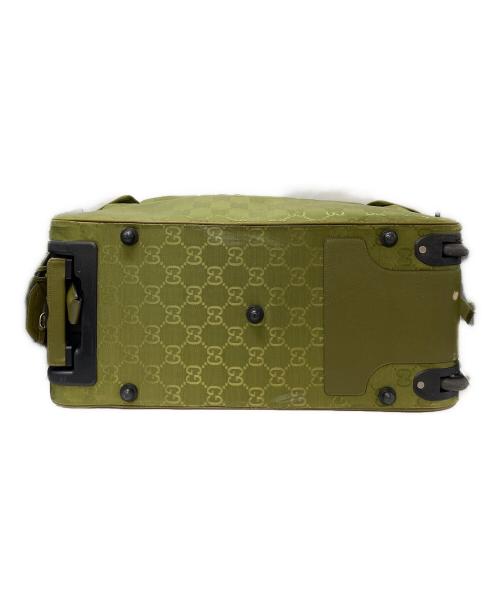 GUCCI（グッチ）GUCCI (グッチ) オフザグリッドダッフルバッグ　ナイロン GGパターン 旅行バッグ ボストンバッグ　キャリーバッグ　旅行　出張　トラベル　イタリア製 グリーン サイズ:実寸参照の古着・服飾アイテム