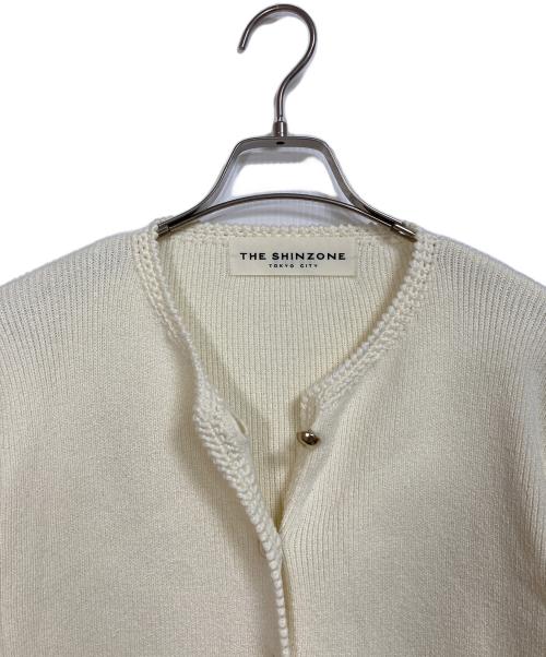 THE SHINZONE（ザ シンゾーン）THE SHINZONE (ザ シンゾーン) ブークレニット ジャケット　アウター　ライトアウター ベージュ サイズ:FOの古着・服飾アイテム