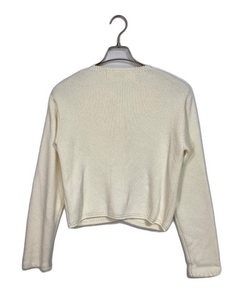 THE SHINZONE（ザ シンゾーン）THE SHINZONE (ザ シンゾーン) ブークレニット ジャケット　アウター　ライトアウター ベージュ サイズ:FOの古着・服飾アイテム