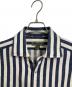 NIGEL CABOURN (ナイジェルケーボン) ストライププルオーバーシャツ　長袖シャツ　日本製 ベージュ×ネイビー サイズ:50：8000円