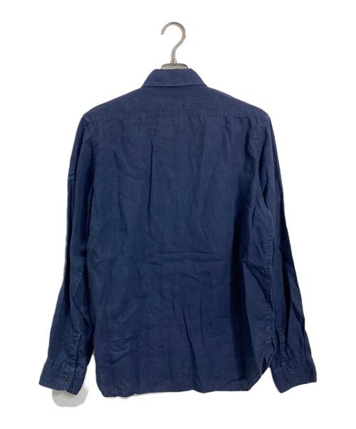 NIGEL CABOURN（ナイジェルケーボン）NIGEL CABOURN (ナイジェルケーボン) リネンシャツ ネイビー サイズ:50の古着・服飾アイテム
