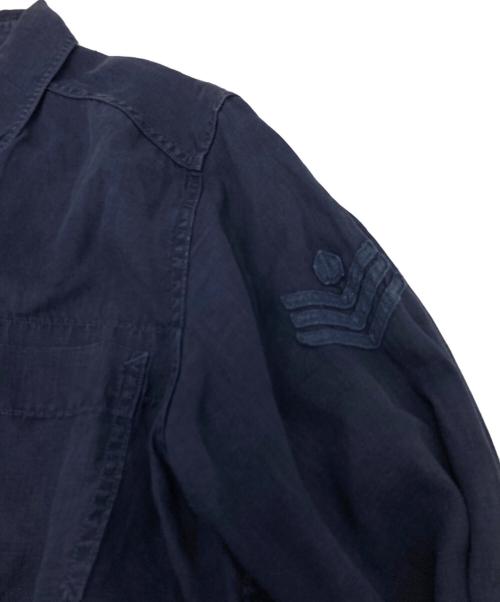 NIGEL CABOURN（ナイジェルケーボン）NIGEL CABOURN (ナイジェルケーボン) リネンシャツ ネイビー サイズ:50の古着・服飾アイテム