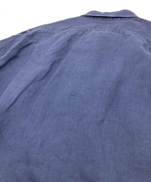 NIGEL CABOURN（ナイジェルケーボン）NIGEL CABOURN (ナイジェルケーボン) リネンシャツ ネイビー サイズ:50の古着・服飾アイテム