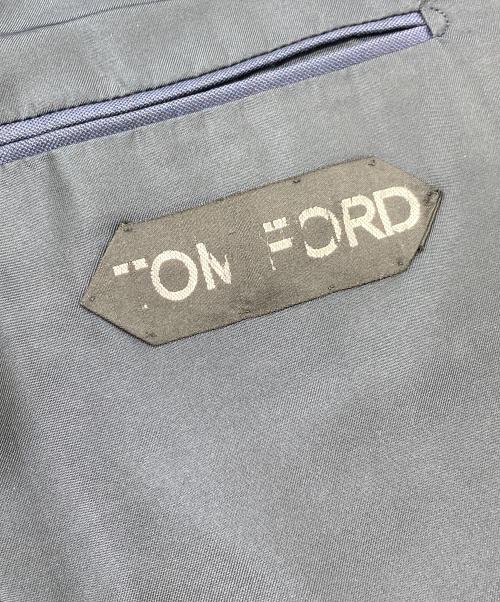 TOM FORD（トムフォード）TOM FORD (トムフォード) Sharkskin Wool Fit Y Suit　シャークスキンウールフィットワイスーツ　パンツスーツ　ビジネス　イタリア製 ネイビー サイズ:7−48Rの古着・服飾アイテム