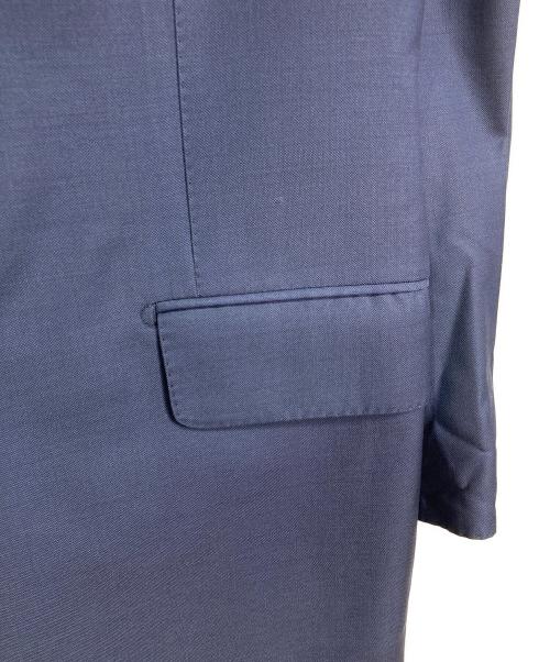 TOM FORD（トムフォード）TOM FORD (トムフォード) Sharkskin Wool Fit Y Suit　シャークスキンウールフィットワイスーツ　パンツスーツ　ビジネス　イタリア製 ネイビー サイズ:7−48Rの古着・服飾アイテム