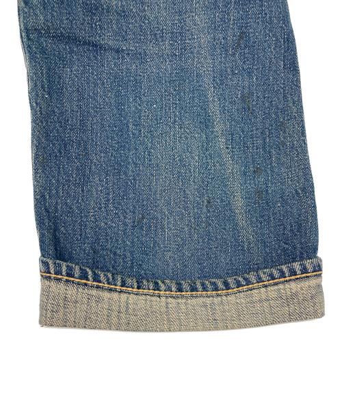 UNDERCOVERISM（アンダーカバーイズム）UNDERCOVERISM (アンダーカバーイズム) レザー切替デニムパンツ インディゴ×ブラック サイズ:1の古着・服飾アイテム