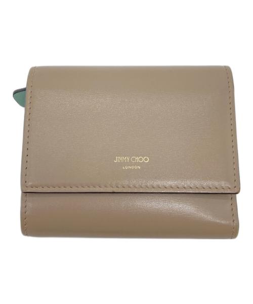 JIMMY CHOO（ジミーチュウ）JIMMY CHOO (ジミーチュウ) MARINDA AYO 3つ折り財布 ベージュ サイズ:実寸参照の古着・服飾アイテム