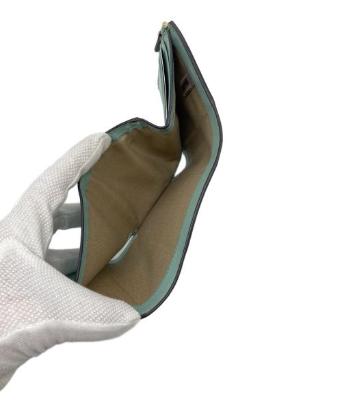 JIMMY CHOO（ジミーチュウ）JIMMY CHOO (ジミーチュウ) MARINDA AYO 3つ折り財布 ベージュ サイズ:実寸参照の古着・服飾アイテム