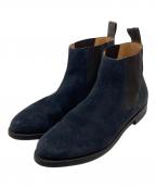 Crockett & Jonesクロケット＆ジョーンズ）の古着「サイドゴアブーツ　レザーブーツ」｜グレー