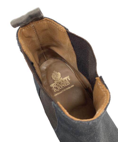 Crockett & Jones（クロケット＆ジョーンズ）Crockett & Jones (クロケット＆ジョーンズ) サイドゴアブーツ　レザーブーツ グレー サイズ:2 3/4の古着・服飾アイテム
