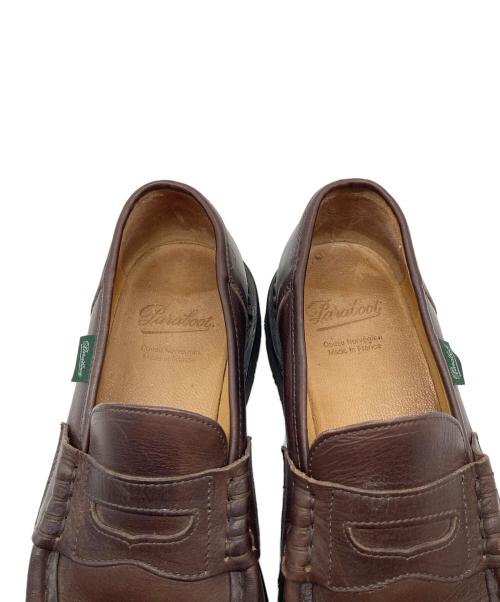 PARABOOT（パラブーツ）PARABOOT (パラブーツ) コインローファー　レザーシューズ ブラウン サイズ:5  1/2の古着・服飾アイテム