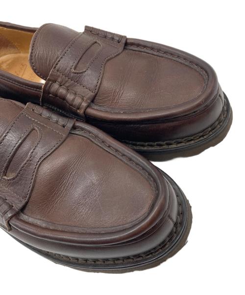 PARABOOT（パラブーツ）PARABOOT (パラブーツ) コインローファー　レザーシューズ ブラウン サイズ:5  1/2の古着・服飾アイテム