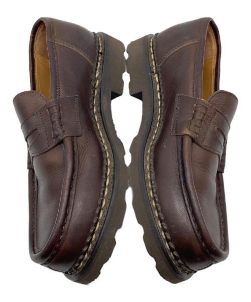 PARABOOT（パラブーツ）PARABOOT (パラブーツ) コインローファー　レザーシューズ ブラウン サイズ:5  1/2の古着・服飾アイテム