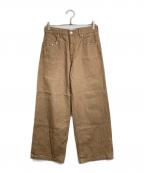 BEEDENビーデン）の古着「RIVET DESIGN LOOSE PANTS コットンパンツ」｜ベージュ