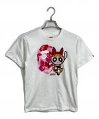 A BATHING APE×The Powerpuff Girlsアベイシングエイプ×パワーパフガールズ）の古着「BLOSSOM TEE  ブロッサム  半袖カットソー　Tシャツ　日本製」｜ホワイト
