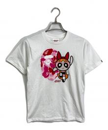 A BATHING APE×The Powerpuff Girls（アベイシングエイプ×パワーパフガールズ）の古着「BLOSSOM TEE  ブロッサム  半袖カットソー　Tシャツ　日本製」｜ホワイト