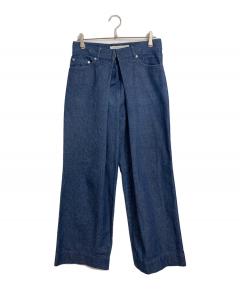 マーガレットハウエルEDWIN ブルーデニム ハイウエスト ワイドレッグデニム 中古・古着通販】EDWIN MARGARET HOWELL (マーガレットハウエル