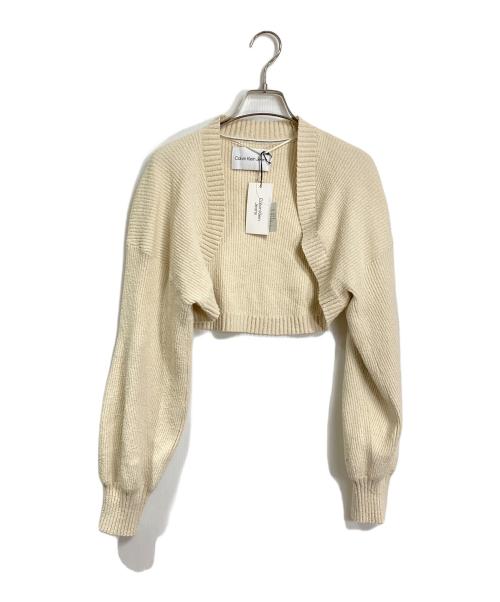Calvin Klein Jeans（カルバンクラインジーンズ）Calvin Klein Jeans (カルバンクラインジーンズ) Bolero Cardigan Sleeveless Dress ニットワンピース ベージュ サイズ:S 未使用品の古着・服飾アイテム