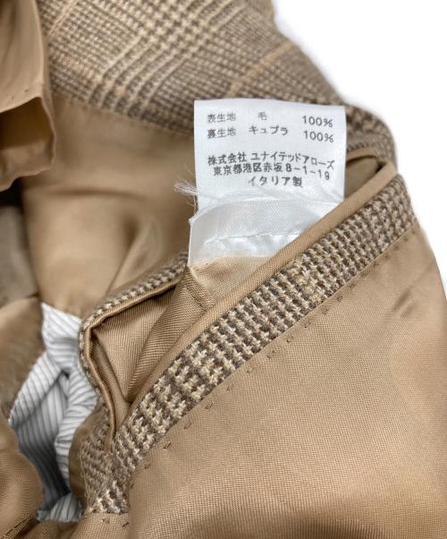 CARUSO（カルーゾ）CARUSO (カルーゾ) ウールテーラードジャケット ブラウン サイズ:実寸参照の古着・服飾アイテム