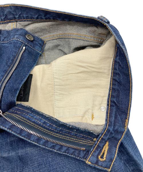 SOPHNET.（ソフネット）SOPHNET. (ソフネット) DAMAGED STRETCH DENIM TAPERED PANTS ダメージドストレッチデニムテーパードパンツ 日本製 インディゴ サイズ:XXL 未使用品の古着・服飾アイテム