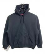 SUPREMEシュプリーム）の古着「Work Zip Up Hooded Sweatshirt ワークジップアップフーデッドスウェットシャツ　パーカー　25SS」｜ブラック