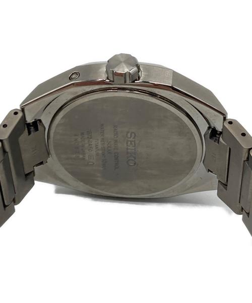 SEIKO（セイコー）SEIKO (セイコー) アストロン ネクスター　ソーラー電波修正 メタルバンド 日常生活用強化防水  10気圧  シルバー×ブラック サイズ:実寸参照の古着・服飾アイテム