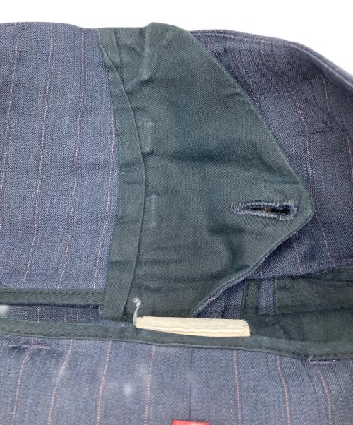 Vivienne Westwood RED LABEL（ヴィヴィアンウエストウッドレッドレーベル）Vivienne Westwood RED LABEL (ヴィヴィアンウエストウッドレッドレーベル) ハイウエストストライプロールアップパンツ　イタリア ネイビー サイズ:40の古着・服飾アイテム