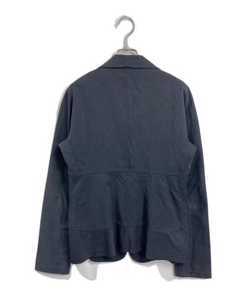 ISSEY MIYAKE（イッセイミヤケ）ISSEY MIYAKE (イッセイミヤケ) 切替セットアップジャケット　ストライプ グレー サイズ:2の古着・服飾アイテム