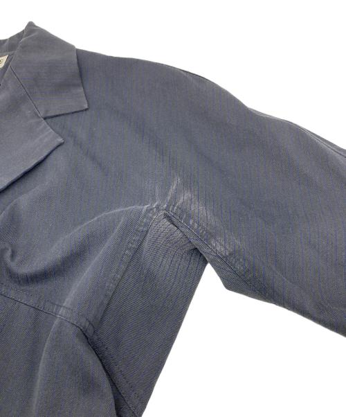 ISSEY MIYAKE（イッセイミヤケ）ISSEY MIYAKE (イッセイミヤケ) 切替セットアップジャケット　ストライプ グレー サイズ:2の古着・服飾アイテム