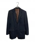 Jean Paul GAULTIER CLASSIQUEジャンポールゴルチエクラシック）の古着「テーラードフックジャケット　日本製　2000アーカイブ」｜ブラック