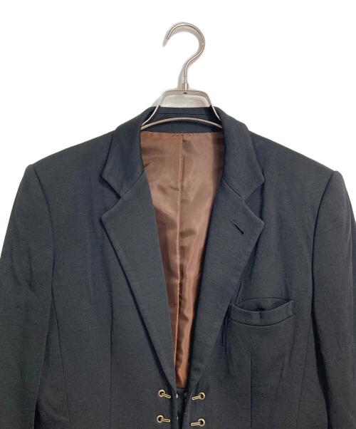 Jean Paul GAULTIER CLASSIQUE（ジャンポールゴルチエクラシック）Jean Paul GAULTIER CLASSIQUE (ジャンポールゴルチエクラシック) テーラードフックジャケット　日本製　2000アーカイブ ブラック サイズ:40の古着・服飾アイテム