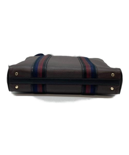 PAUL SMITH（ポールスミス）PAUL SMITH (ポールスミス) 2WAYブリーフケース　ショルダーバッグ　牛革　通勤 通学 仕事 出張 ブラウン サイズ:実寸参照の古着・服飾アイテム