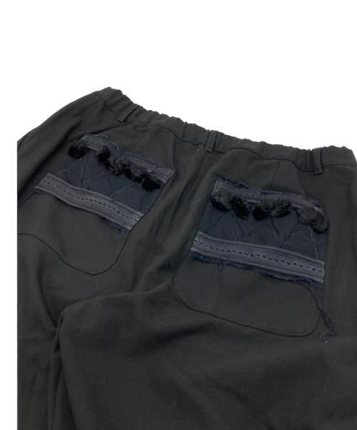 UNDERCOVER（アンダーカバー）UNDERCOVER (アンダーカバー) 裏起毛ツイルパッカリングパンツ ブラック サイズ:3の古着・服飾アイテム