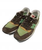 NEW BALANCEニューバランス）の古着「ローカットスニーカー」｜ブラウン×グリーン
